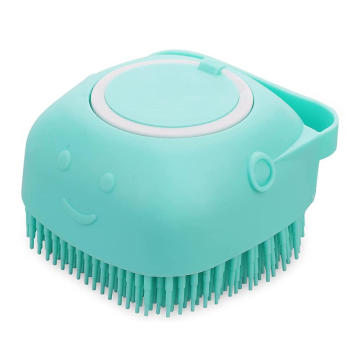 Pincel de banho de pet brohwh massage pincel de silicone pincel